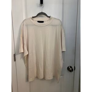Fear of God Essentials Men's Short Sleeve Crewneck T-Shirt XXL Cream Minimalist